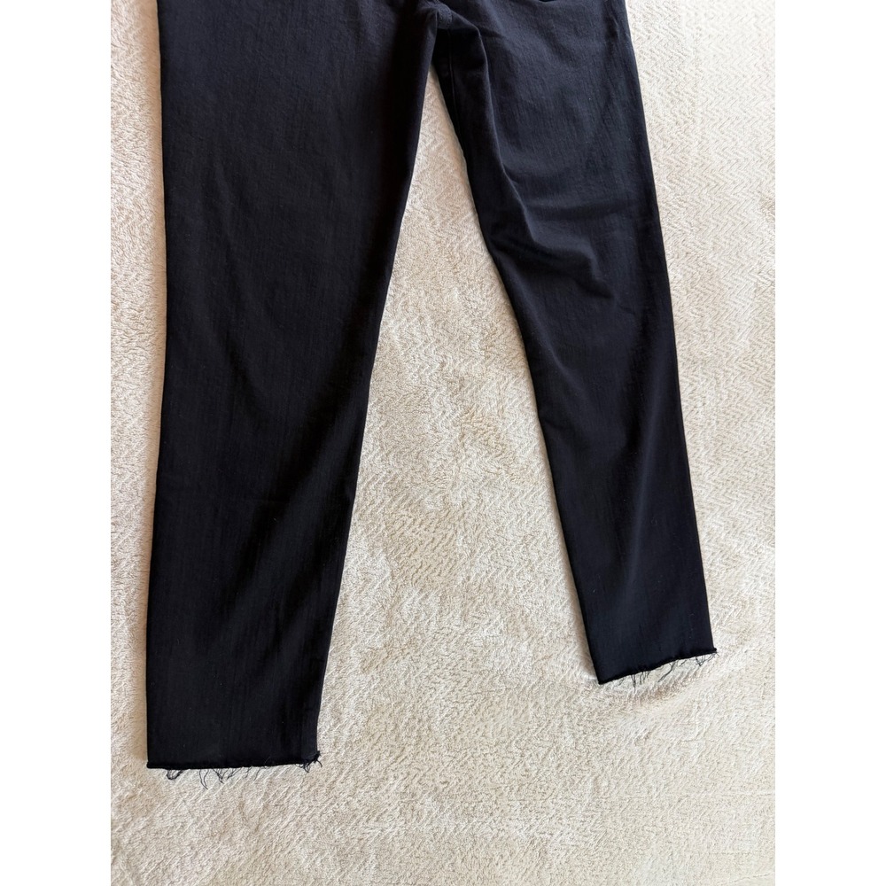 Frame Denim Le Skinny Raw Hem Jeans Film Noir Black LSJRS403 Size 32 - Picture 15 of 15